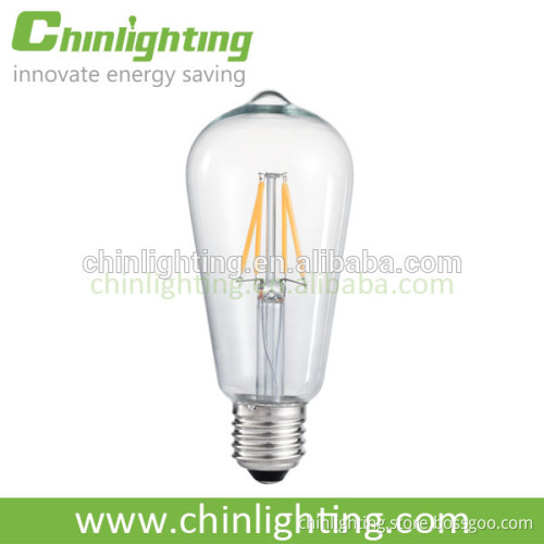 Edison style ST64 220v filament dimmable led bulb 5w e27